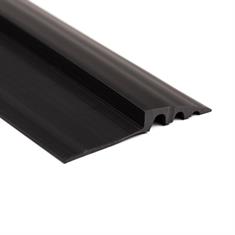 Afwerkprofiel hard PVC zwart BxH=72x9,5mm