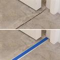 Aluminium overgangsprofiel blauw LxBxH=1500x42x3,8mm