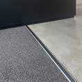 Aluminium overgangsprofiel grijs LxBxH=1500x42x3,8mm