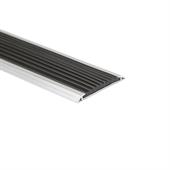 Aluminium overgangsprofiel zwart LxBxH=1500x42x3,8mm