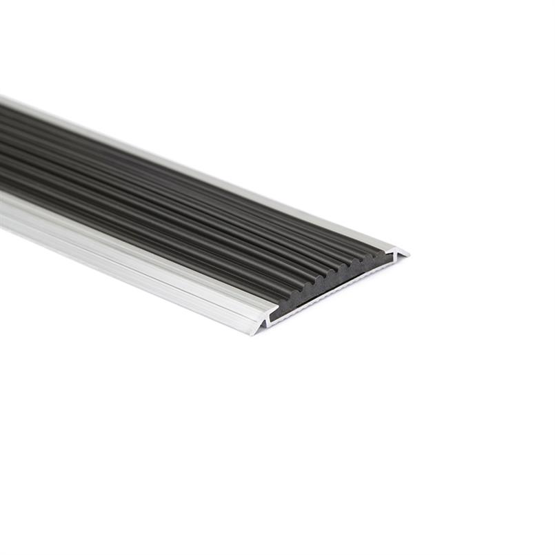 Aluminium overgangsprofiel zwart LxBxH=1500x42x3,8mm