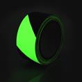 Antislip tape gevarenzone glow/zwart B=50mm L=18,3m