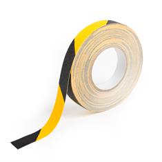 Antislip tape gevarenzone zwart/geel B=25mm L=18,3m