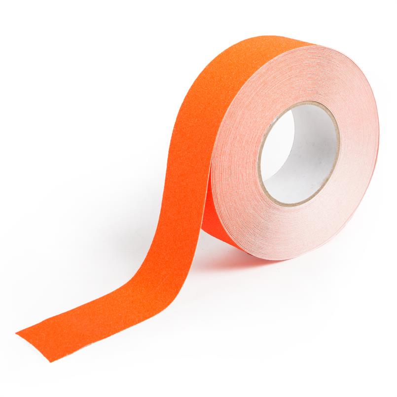 Antislip tape standaard oranje B=50mm L=18,3m