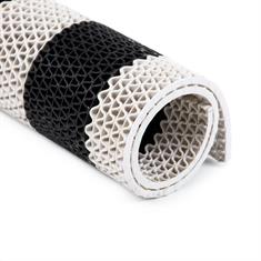 Antislipmat badkamer zwart/wit 5,5mm 2 meter (breedte 120cm)