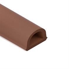 Celrubber zk D-profiel bruin BxH=21x15mm (rol 50 meter)