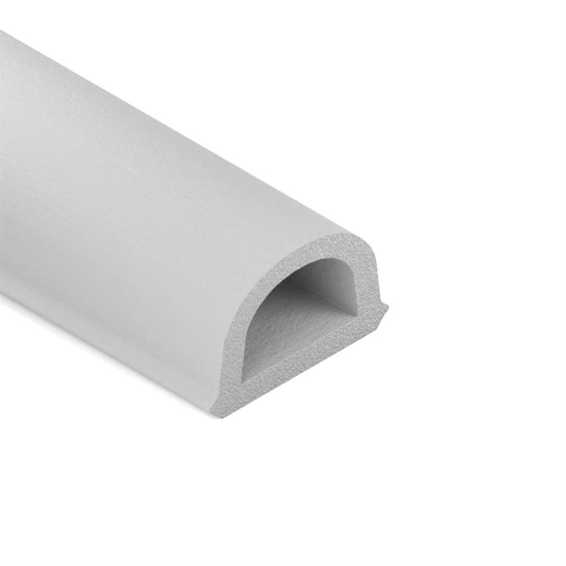 Celrubber zk D-profiel grijs BxH=21x15mm (L=50m)