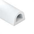 Celrubber zk D-profiel wit BxH=12x10mm (L=50m)