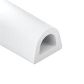 Celrubber zk D-profiel wit BxH=12x10mm (L=50m)