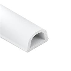 Celrubber zk D-profiel wit BxH=21x15mm (rol 50 meter)