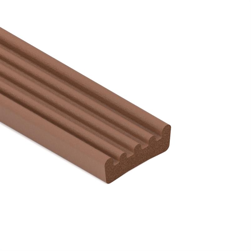 Celrubber zk kroonband bruin BxH=9x3mm (L=150m)