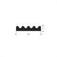 Celrubber zk kroonband BxH=20x4mm (rol 50 meter)