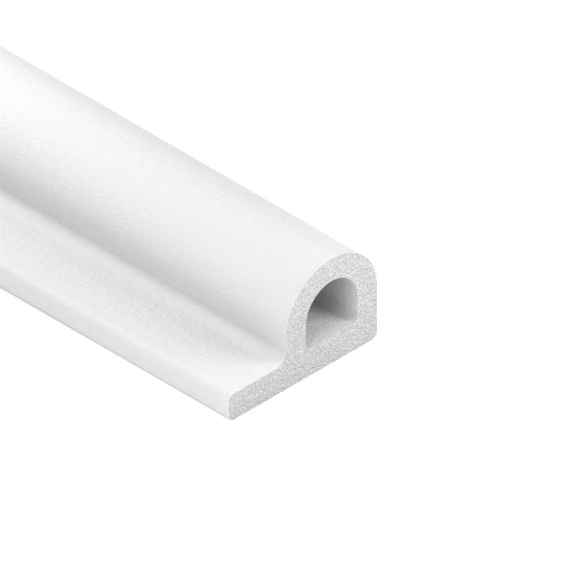 Celrubber zk P-profiel wit BxH=9x5,5mm (L=100m)