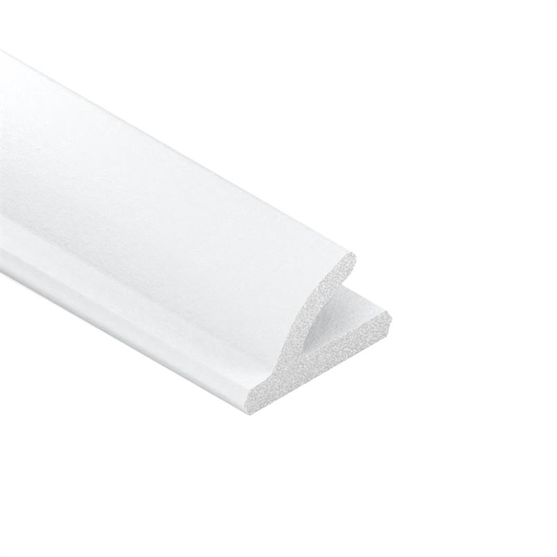Celrubber zk V-profiel wit BxH=9x6mm (L=100m)