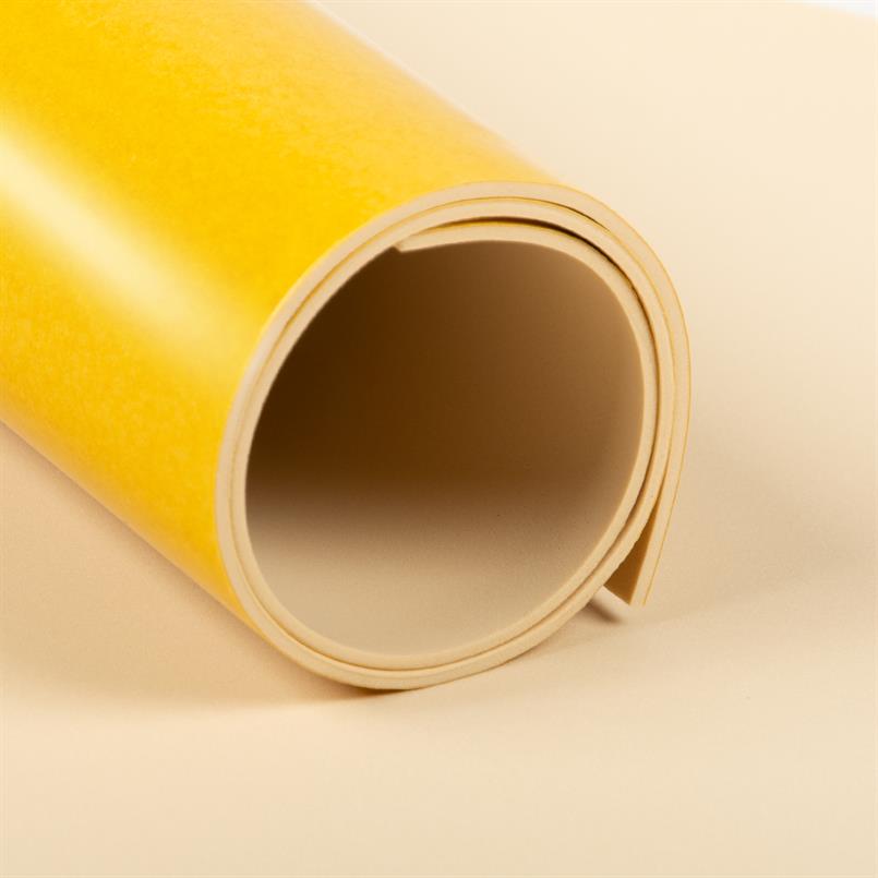 Celrubberplaat NBR/PVC anti shock zk beige 2mm (LxB=10x1m)