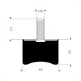 Concaaf demper type DS/D 40x28mm (M8) set 5 stuks