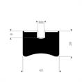 Concaaf demper type DS/E 40x28mm (M8) set 5 stuks