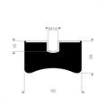 Concaaf demper type DS/E 50x28mm (M10) set 10 stuks