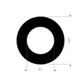 EPDM rubber-staal pakking 107x61x4mm DN50