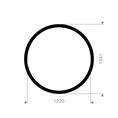 EPDM rubber-staal pakking 1341x1220x8mm DN1200