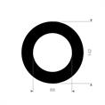 EPDM rubber-staal pakking 142x89x4mm DN80