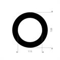 EPDM rubber-staal pakking 168x115x5mm DN100