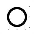 EPDM rubber-staal pakking 218x169x5mm DN150