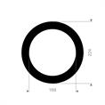 EPDM rubber-staal pakking 224x169x5mm DN150