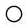 EPDM rubber-staal pakking 384x324x6mm DN300