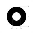 EPDM rubber-staal pakking 51x22x4mm DN15