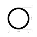 EPDM rubber-staal pakking 539x458x7mm DN450