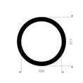 EPDM rubber-staal pakking 617x508x7mm DN500