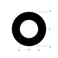 EPDM rubber-staal pakking 92x49x4mm DN40
