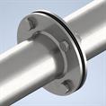EPDM/SBR flenspakking 185x145x81x3mm 4x18mm DN65