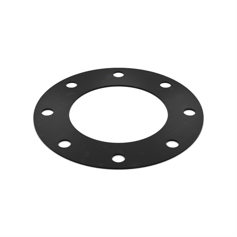 EPDM/SBR flenspakking 250x210x146x3mm 8x18mm DN125