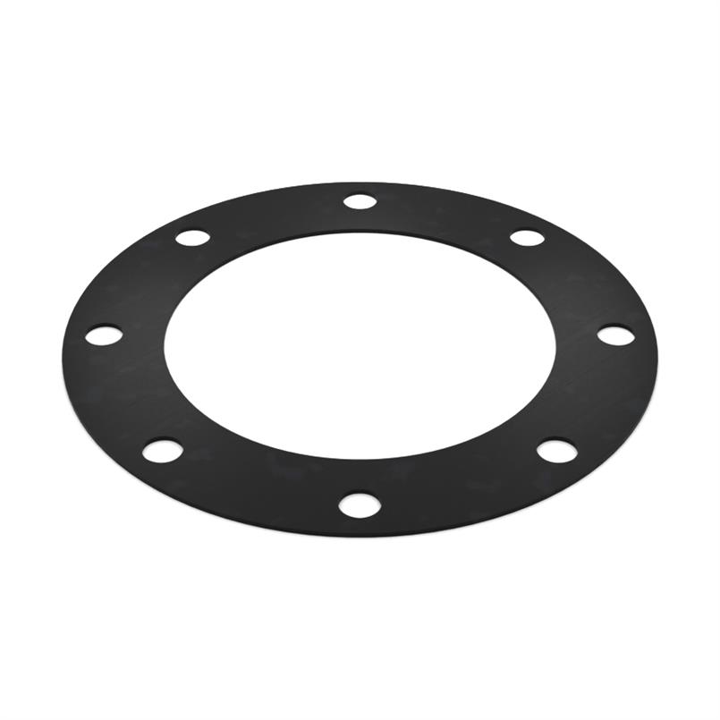 EPDM/SBR flenspakking 340x295x225x3mm 8x22mm DN200