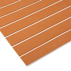 Eva foam teak bruin/wit 2400x1200x6mm