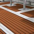 Eva foam teak bruin/zwart 2400x1200x6mm