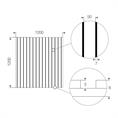 Eva foam teak lichtgrijs/zwart 1200x1200x6mm