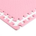 EVA FOAM tegel checker roze 600x600x12mm (4 tegels+randen)