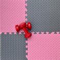 EVA FOAM tegel checker roze 600x600x12mm (4 tegels+randen)