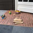 EVA FOAM tegel donker hout 600x600x12mm (4 tegels + randen)