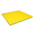 EVA FOAM tegel traanplaat blauw/geel 1000x1000x25mm