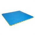 EVA FOAM tegel traanplaat blauw/geel 1000x1000x25mm