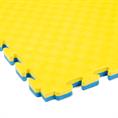 EVA FOAM tegel traanplaat blauw/geel 1000x1000x25mm