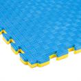 EVA FOAM tegel traanplaat blauw/geel 1000x1000x25mm