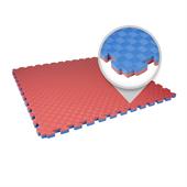 EVA FOAM tegel traanplaat blauw/rood 1000x1000x25mm