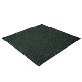 Fitnesstegel zwart/groen 100x100x1,5cm
