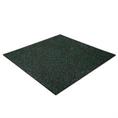 Fitnesstegel zwart/groen 100x100x1,5cm