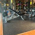 Fitnesstegel zwart/wit 100x100x1,5cm